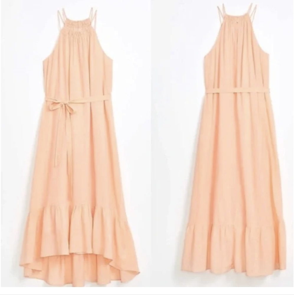 Loft Peach Maxi Dress Sz.S NWT
